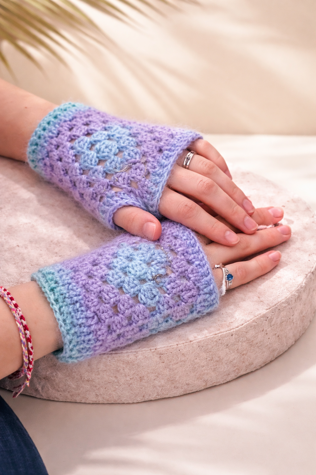 Wool Fingerless Gloves - Image 2